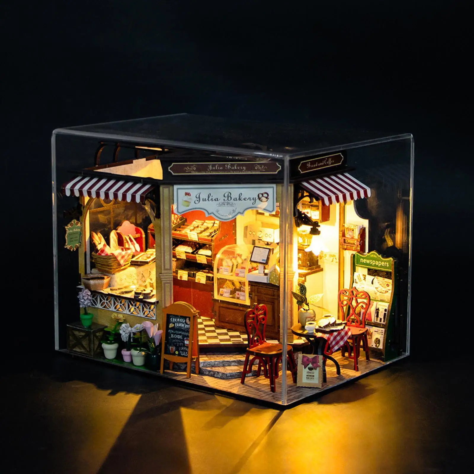 

Miniature Dollhouse Kit Collections Assembly Required with Funiture 3D Puzzles for Adults Boy Girls Friends Teens Birthday Gifts