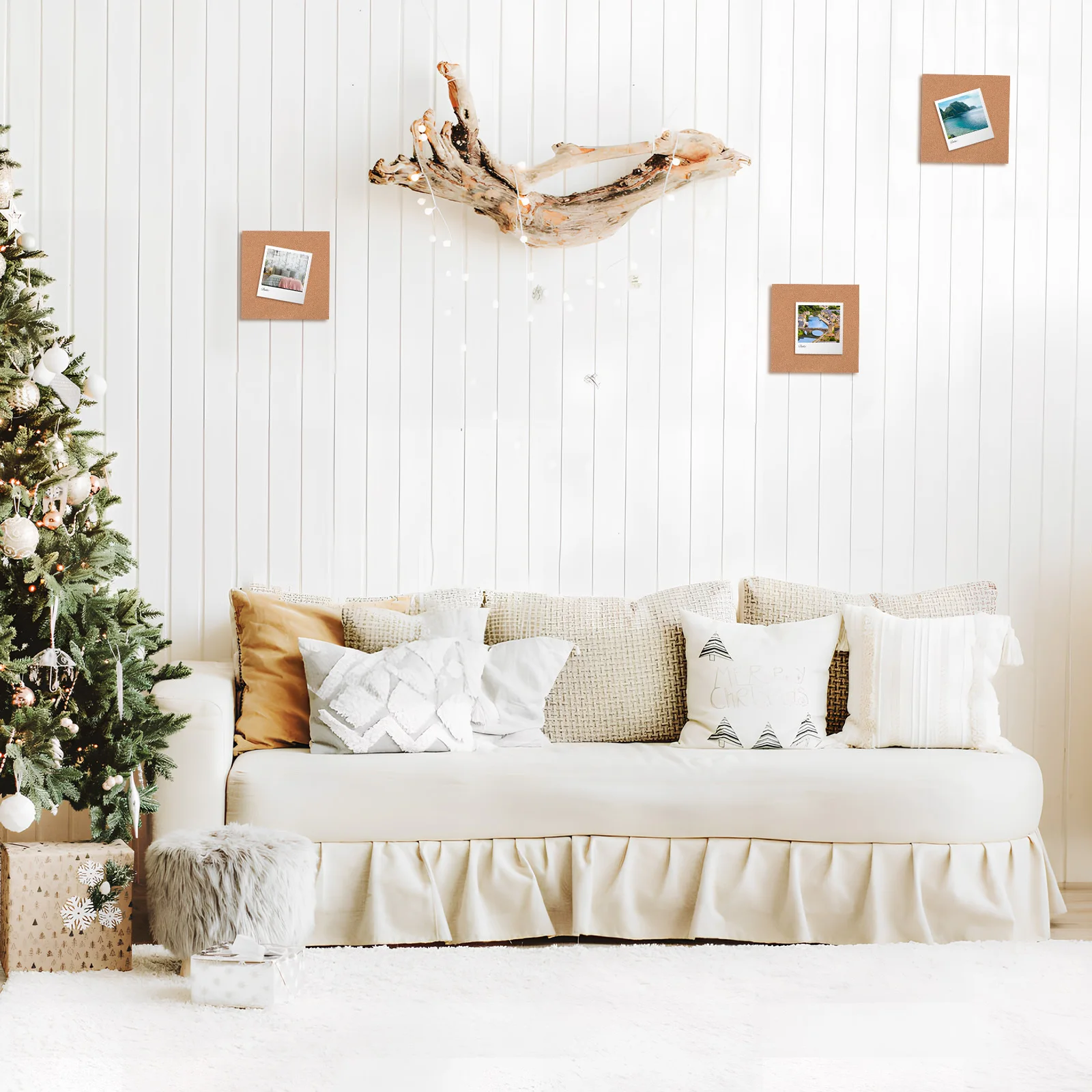 6 قطعة لوحات الفلين ذاتية اللصق لوحات الإعلانات المربعة للجدار مكتب المنزل مذكرة تذكير رسالة عرض لوحة إعلانات الفلين #4