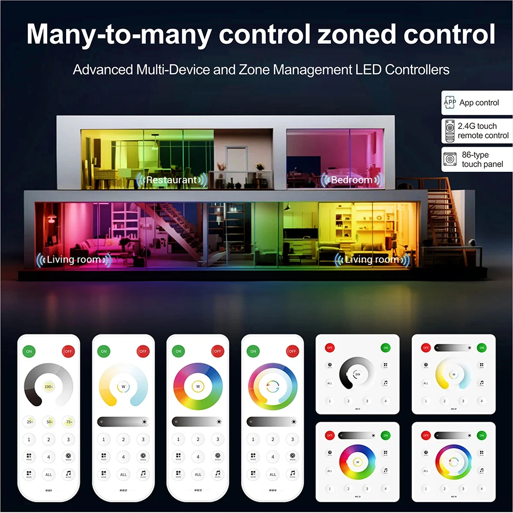 SP530E SP630E LED Controller WiFi Bluetooth APP Alexa Support SPI WS2811 PWM CCT RGB RGBW RGBCCT SPI TTL IC Chip LED LIGHT Strip