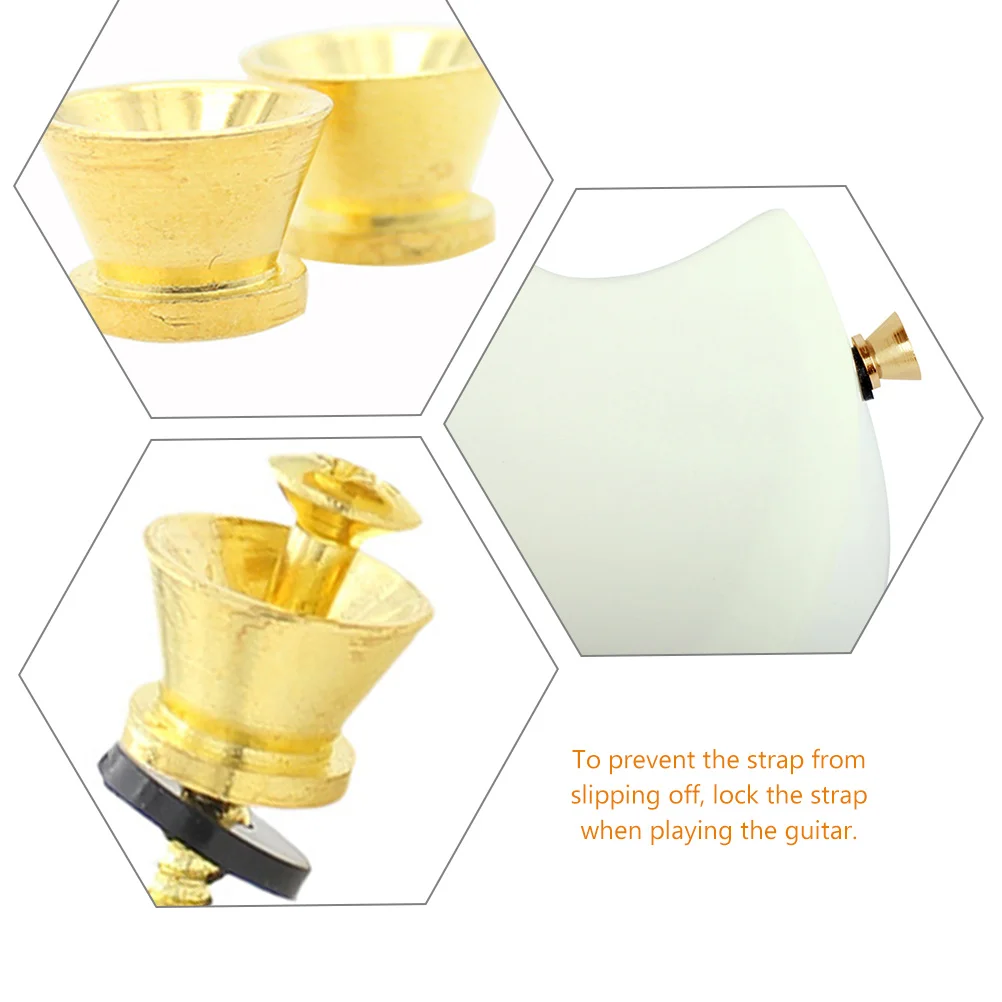 

Strap Locks Studs Replacement For Electric Acoustic Guitar Anti-Skid Fastener Metal Locks Guitar Accessories