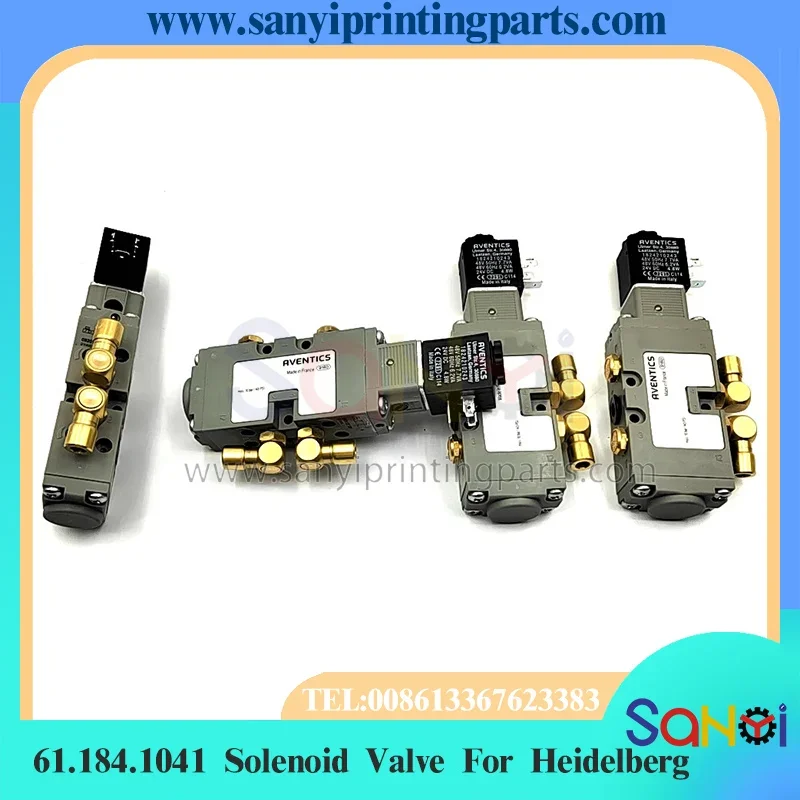 จัดส่งฟรี Heidelberg Original Solenoid วาล์ว 61.184.1041 6 มม.สําหรับ CD102 SM74 พิมพ์เครื่อง