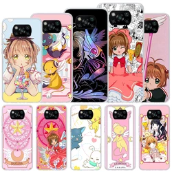 CardCaptor Sakura Anime Soft Case For Xiaomi Poco X7 X6 X5 X4 X3 Nfc F6 F5 Pro Phone Cover F4 Gt F3 F2 F1 M5S M4 M3 M5 Funda Coq