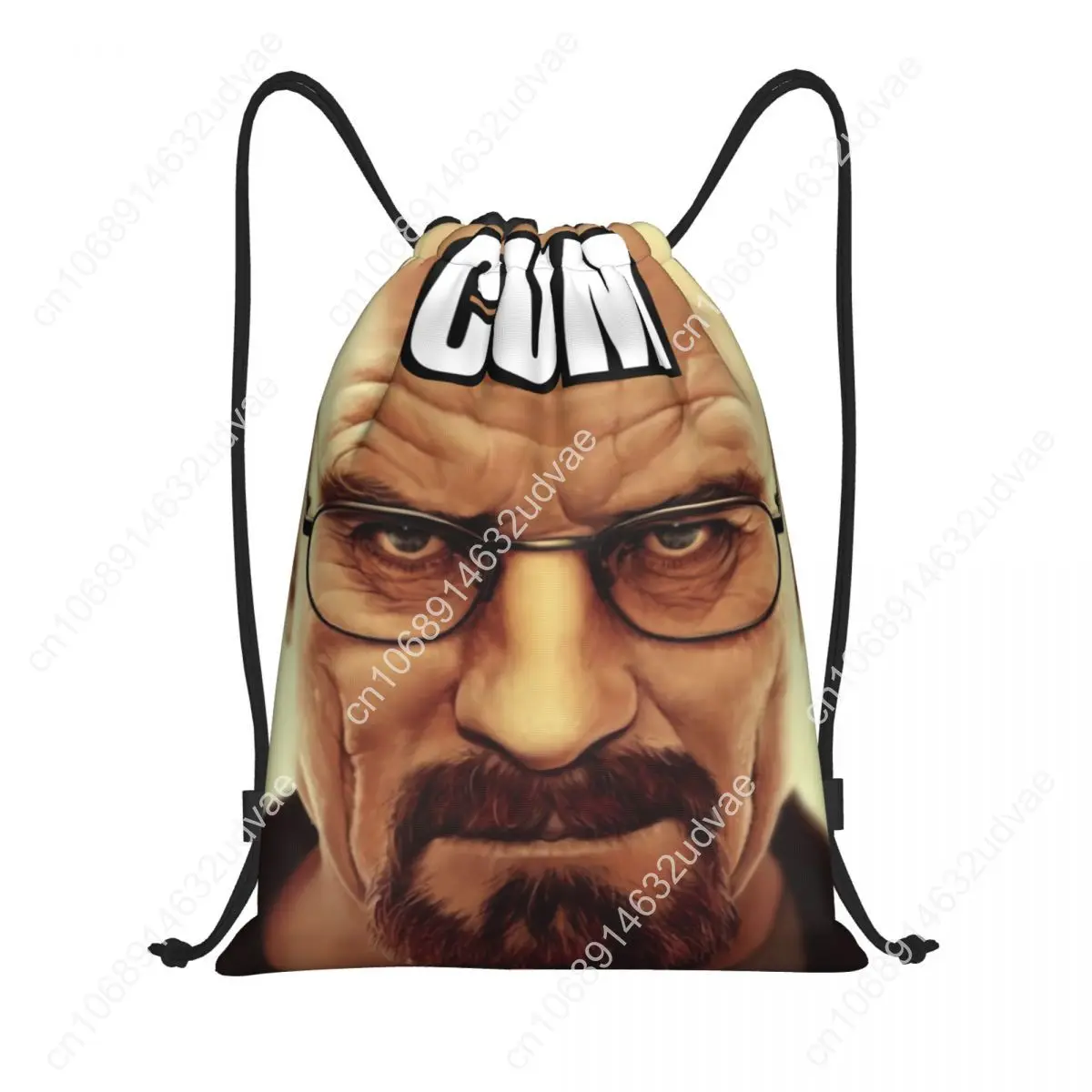 Breaking Bad Personalized Drawstring Backpack for Women Men, Foldable Sport Bag, Walter White Meme Drawstring Bag