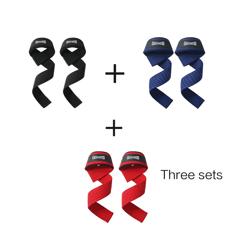 1pair/2PAIR/3pair GOUNOD Sport Booster Belt Grip Belt Fitness Pull-up Bar Pull-up Silicone Non-slip Wear-resistant Deadlift Belt