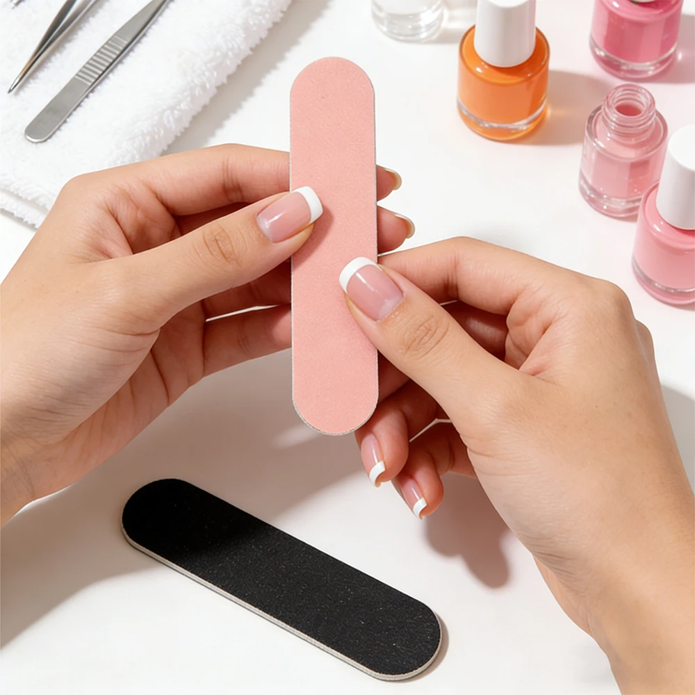 50/100/200 Stück Mini-Nagelfeilen 100/180 Doppelseitige Nagelfeilen für Maniküre, Pediküre, Nagelkunst, Polieren und Formgebung – Detail 12