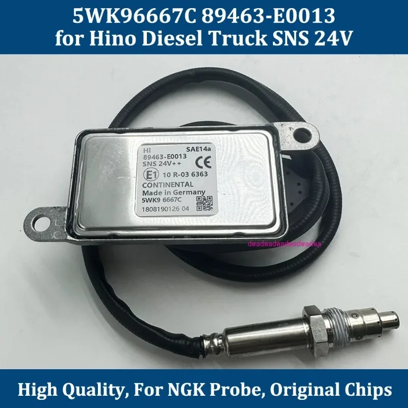 New 5WK96667C 89463-E0013 89463E0013 High Quality for NGK Probe Nox Nitrogen Oxides Sensor For Hino Diesel Truck SNS 24V