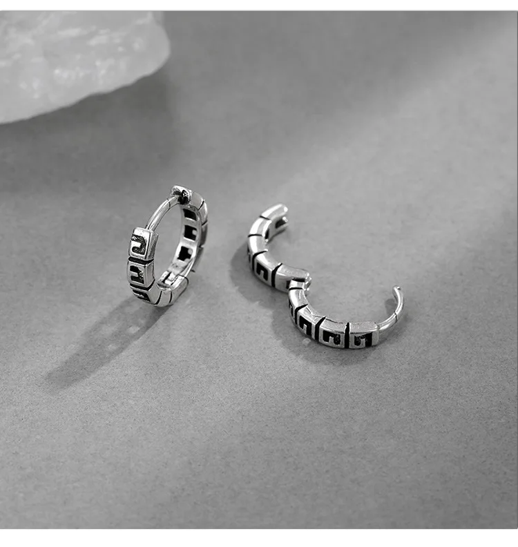 Creolen aus 925er-Sterlingsilber, heißer Verkauf, einfaches Temperament, exquisiter heißer Semale, sexy Schmuck, Geschenk – Detail 5