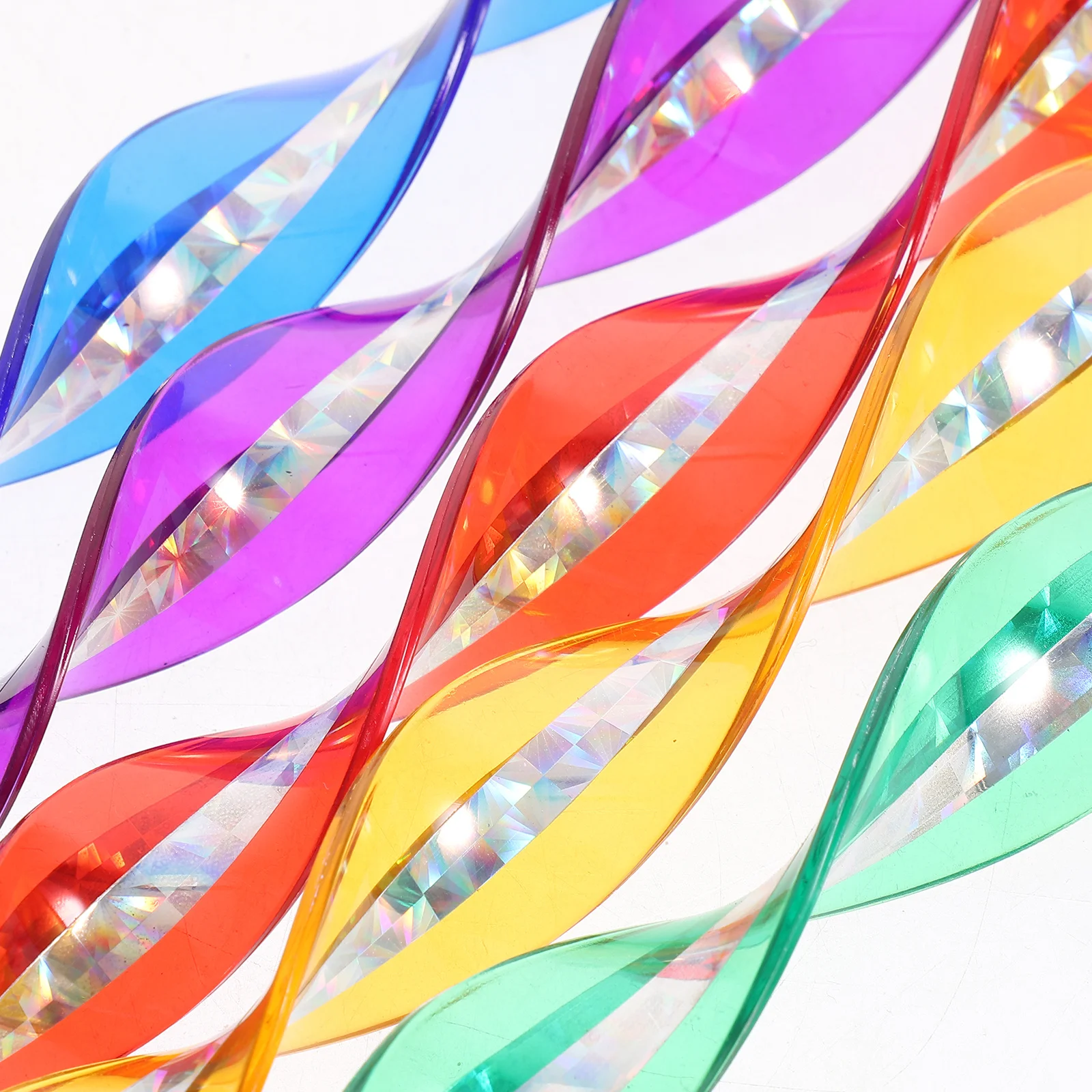 

10Pcs Anti Bird Decorative Strip with Reflective Spiral Rods for Garden Lawn Pond Orchard Airport Pigeon Deterrent Wind Twisting