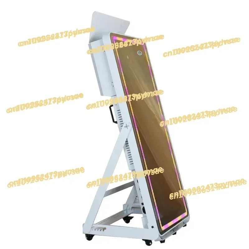 NEW wedding wholesale portable selfie magic mirror photo booth photobooth touch screen led frame for events