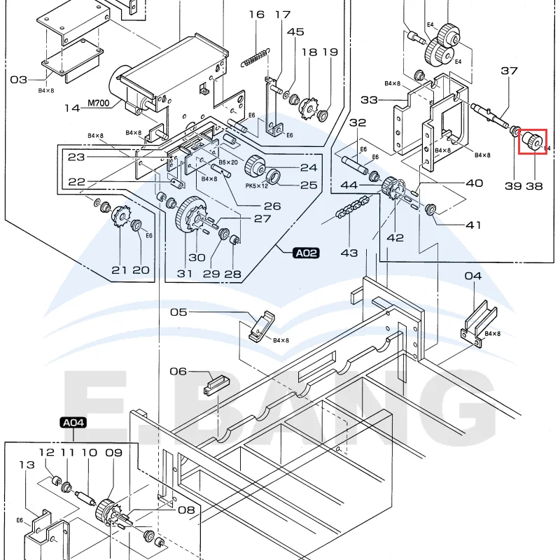 327F1122103 Drying Half Hole Gear for Fuji Frontier 350/370 Color Expander Minilab Dryer Unit Replacement Spare Part