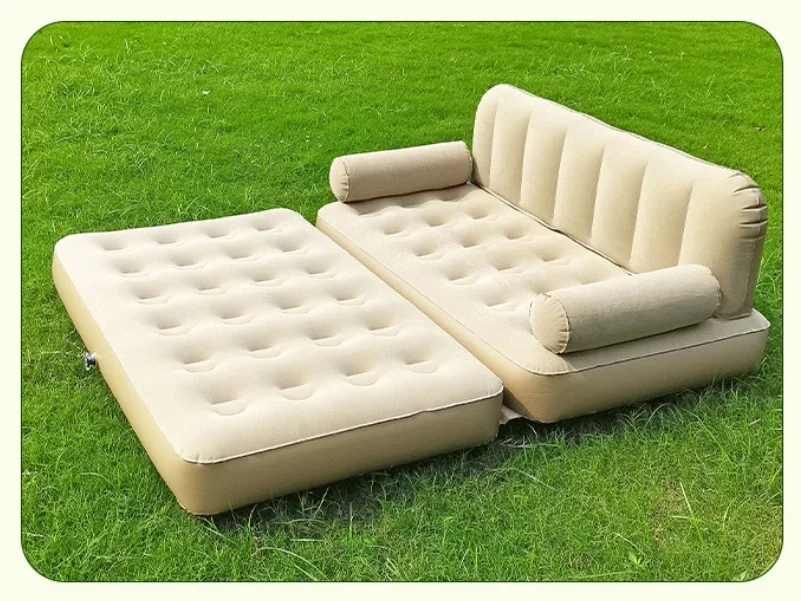 Outdoor automatic inflatable mattress sofa bed folding floor mat camping sleeping mat deck chair bedroom furniture air sofa bed