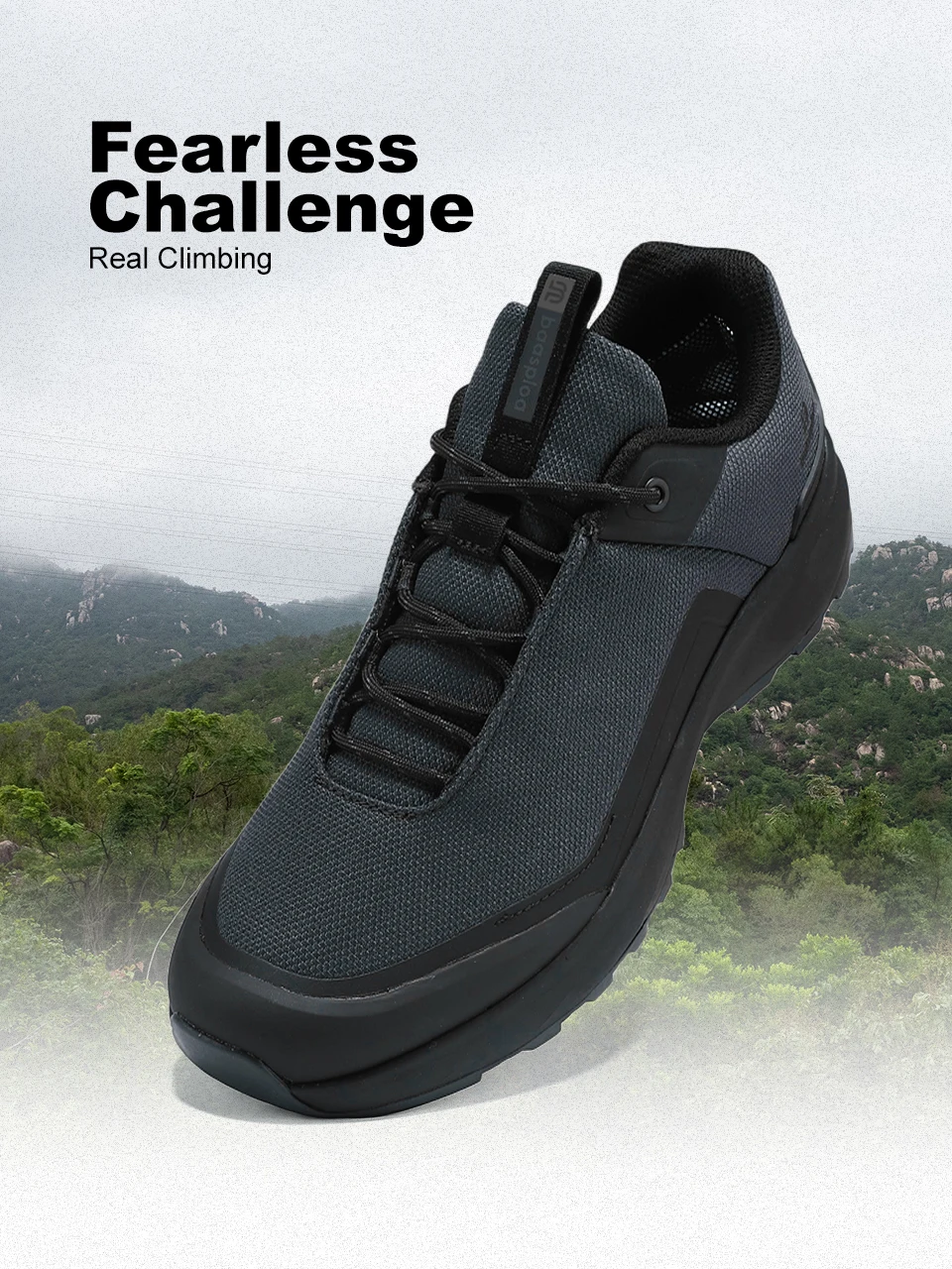Baasploa Männer Wandern Turnschuhe Litschi Leder Hohe Qualität Männlichen Trekking Klettern Turnschuhe Nicht-slip Luxus Designer Outdoor Schuh – Detail 3