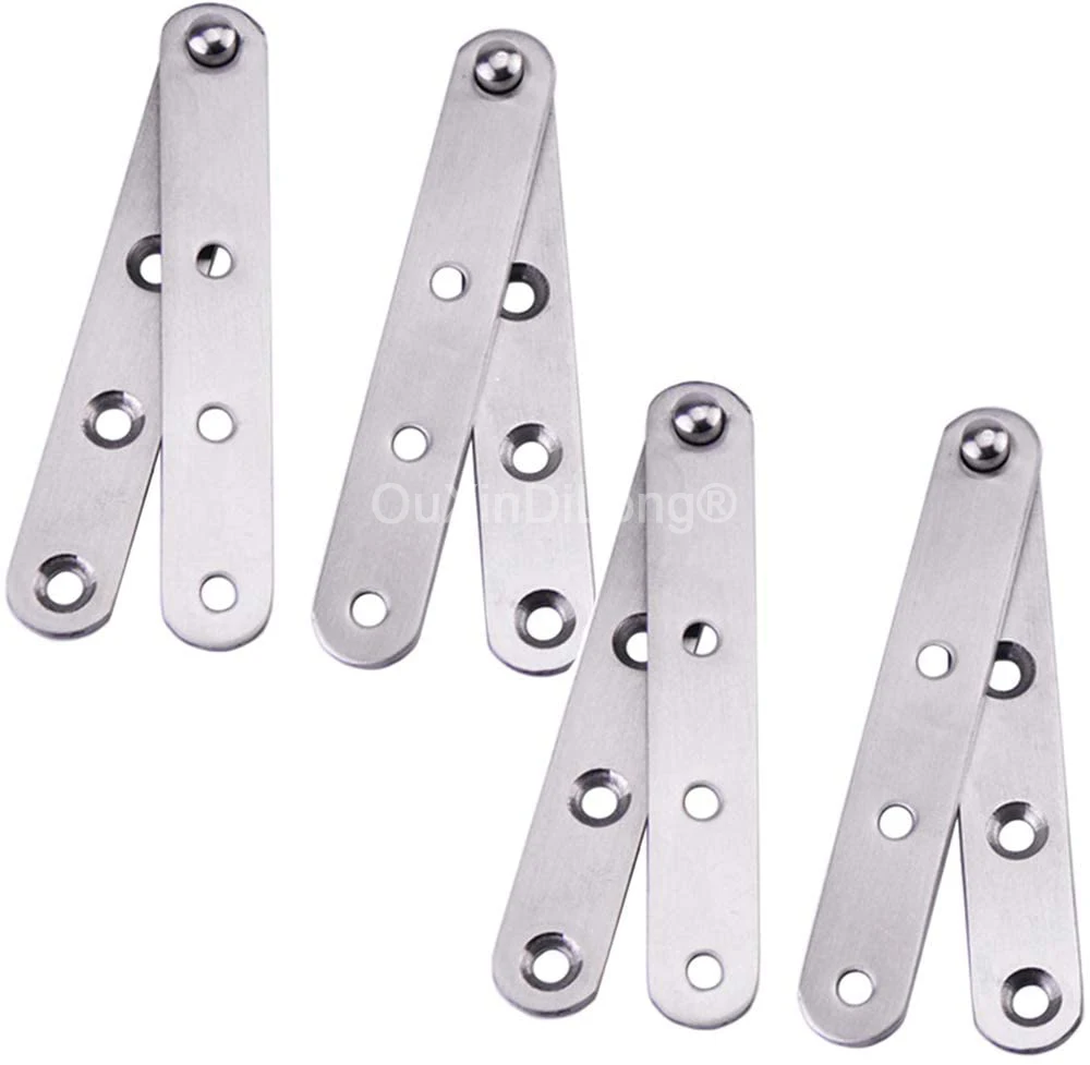 20PCS 360 Degree Stainless Steel Door Pivot Hinges Drawer Hidden Wood Door Hinges Hardware Fittings Install Up and Down FG897