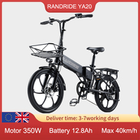 Randride YA20 Folding Electric bike 350W 12.8Ah removable Lithium battery Mini bike with disc brakes and mudguard