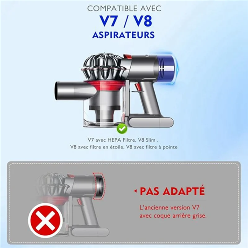B83B-صندوق الغبار مع قطع غيار الفلتر لدايسون V7 V8 SV10 SV11 ملحقات المكنسة الكهربائية صندوق العلب #4