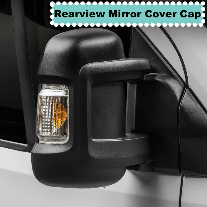 

For Fiat Ducato Peugeot Boxer Relay Outside Rear View Mirror Cover With Signal Set Left And Right Covers White/Black Mirror Part
