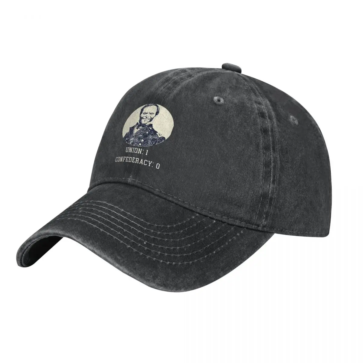 

Union 1 Confederacy 0 A Washed Baseball Cap Hat