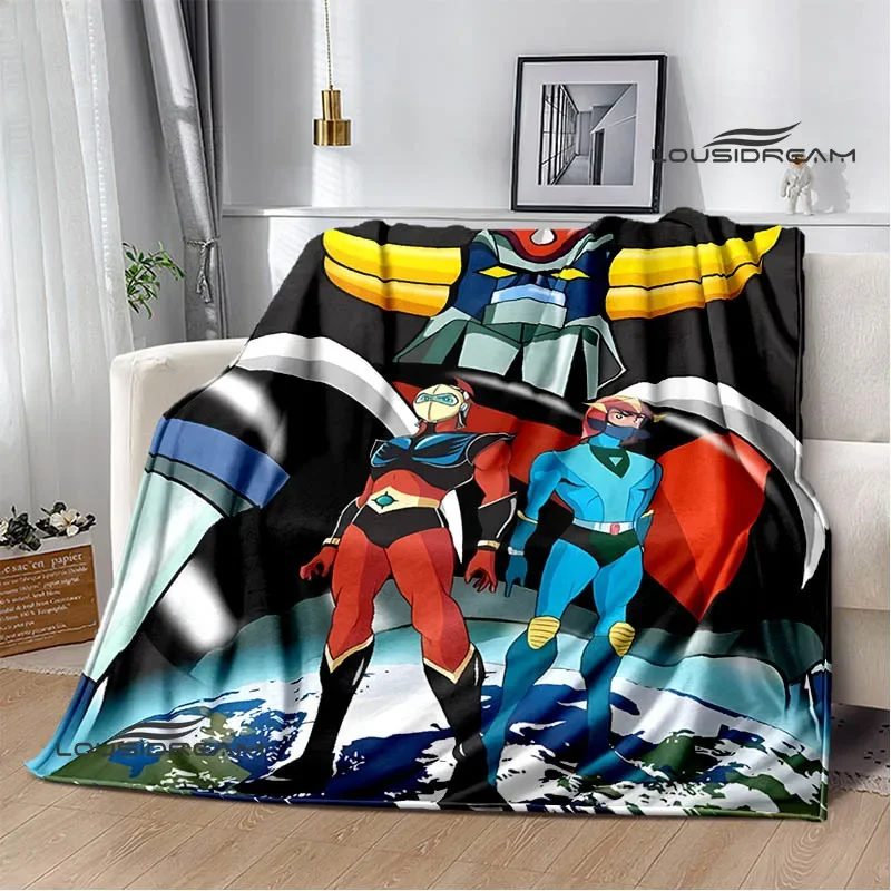 UFO ROBO GRENDIZER GOLDORAK drukowane koce ciepłe koce koc piknikowy domowy koc podróżny prezent urodzinowy