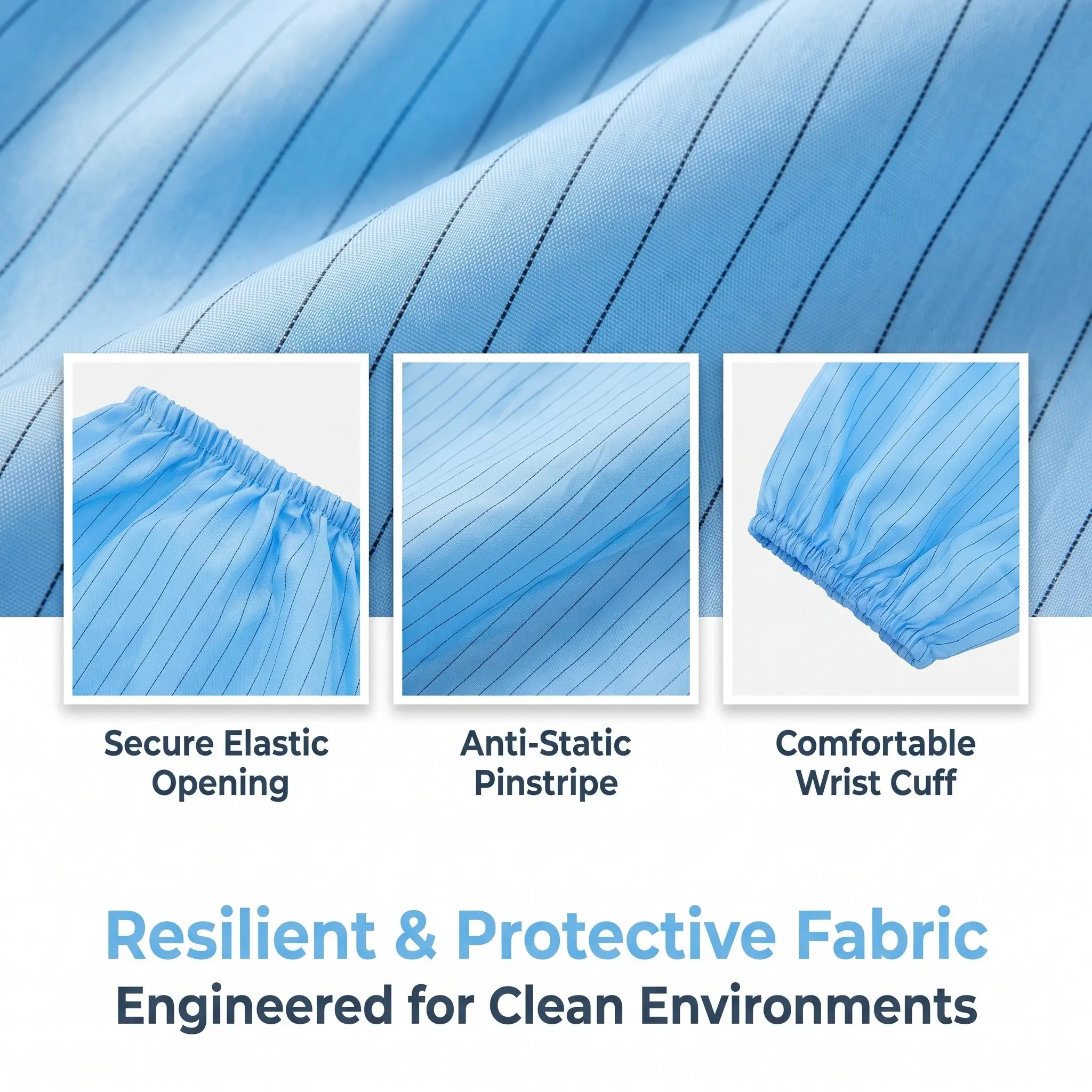 2Pcs Anti Static Oversleeves Reusable Washable Dust Stain Resistant Arm Protective Sleeves for Cleanroom Electronics