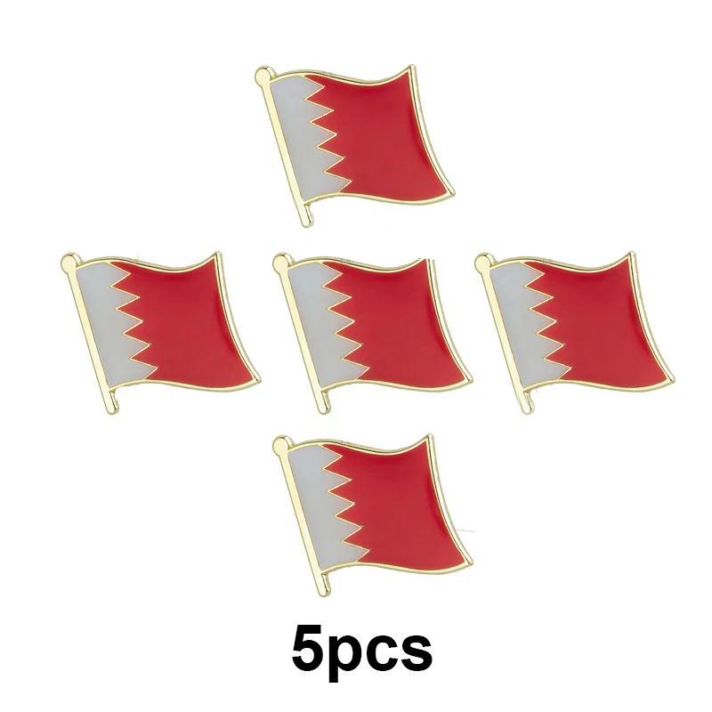 1-100pcs Bahrain Flag Lapel Pin Flag badge Brooch Pins Badges