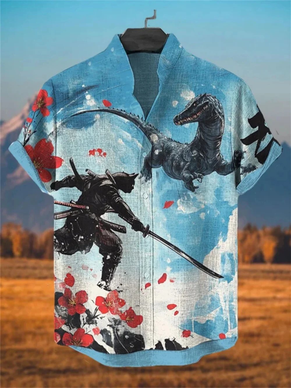 

Men's Short Sleeve Linen Shirt Summer 2025 Fashionable Stand up Collar Outdoor Casual Cardigan for Men