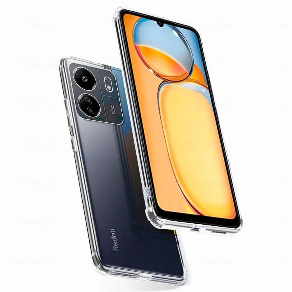 3in1 عدسة واقية من الزجاج المقسى حافظة شفافة لهاتف Xiaomi Redmi 13C Redmy 13 C C13 Redmi 13C 6.74 بوصة غطاء هاتف من السيليكون #3
