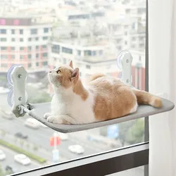 Foldable Cat Window Hammock Cat Window Cordless with 4 Strong Suction Cups Windowsill Cat Beds Seat for Indoor Cats Inside