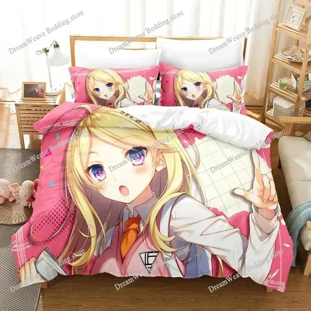 

Anime Danganronpa V3 Bedding Set Duvet Cover Bed Set Quilt Cover Pillowcase Comforter King Queen Size Boys Adult Luxury Gift