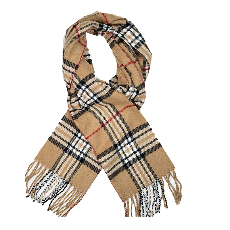 Classic red plaid children scarf warm winter small narrow shawl women ladies lovely fashion casual scarves for child boy girl