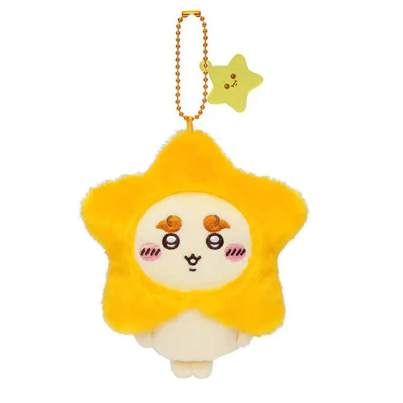 12cm Nowy Śliczny Kreskówkowy Kawaii Gwiazda Życzeń Chiikawa Hachiware Usagi Momonga Pluszowa Lalka Brelok Zawieszka do Torby Zabawka Prezent