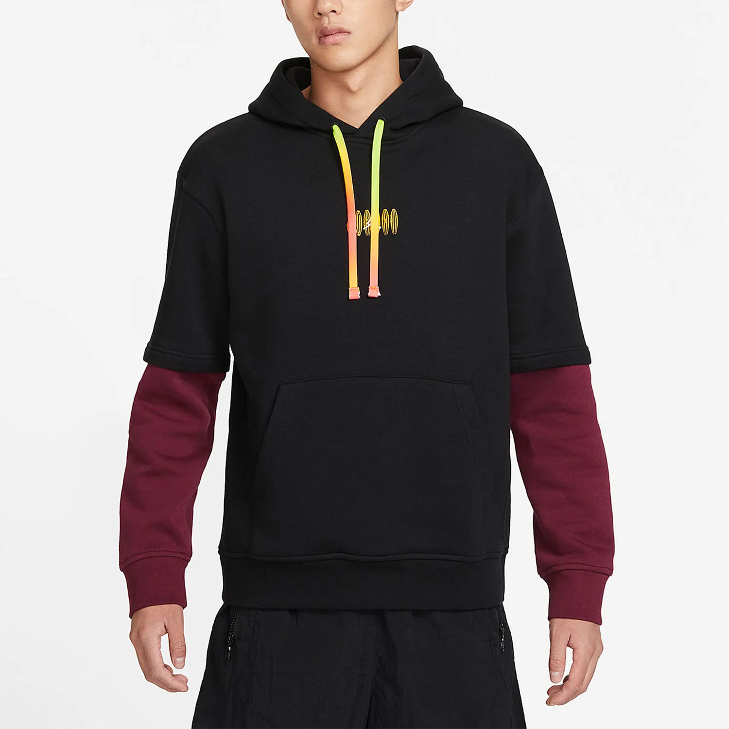 

Оригинальная мужская спортивная флисовая толстовка с капюшоном Nike Air Jordan DV1598-010