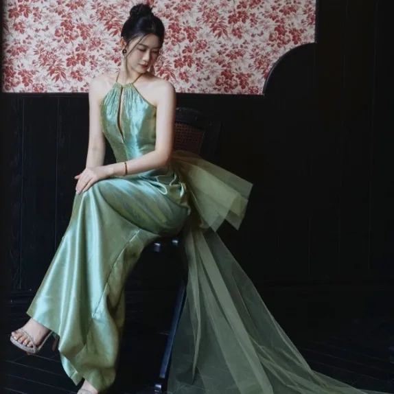 

Ele een Wedding Dr New Chinese Sle Легкий коврик Ne Подвесное бальное вечернее платье для помолвки и ба...