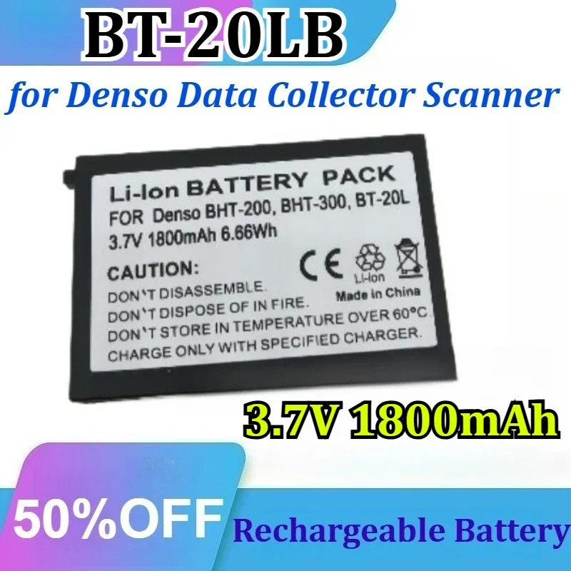 [BT-20LB] for Denso Data Collector Scanner 496466-1130 Rechargeable Replacement Battery 3.7V 1800mAh