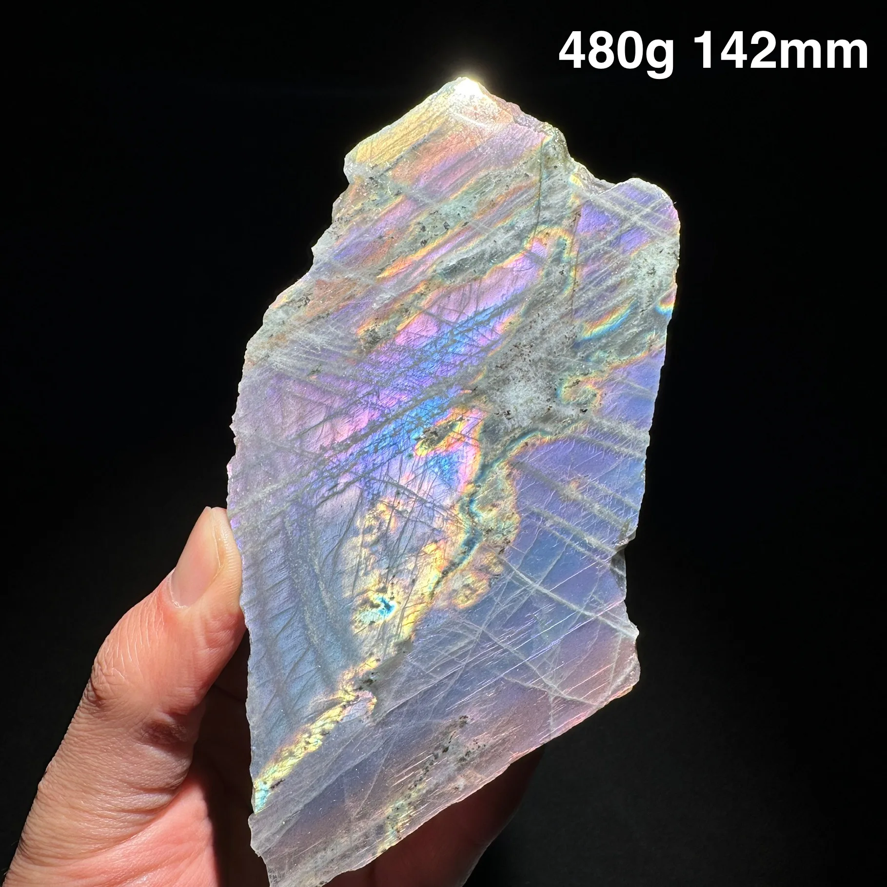 Purple Labradorite Slab Crystal Stone Quartz Minerals Home Decoration Reiki Craft Geode Gem Energy Lrregular Meditation Love