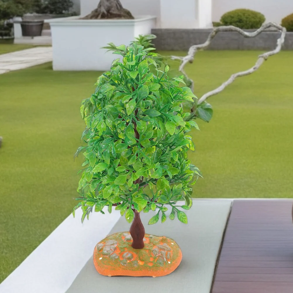 2 stks Plastic Bomen Miniatuur Landschap Boom Voor Diy Landschap Diorama Spoorweg Architectuur Decor Kunstmatige Boom Mini Bomen