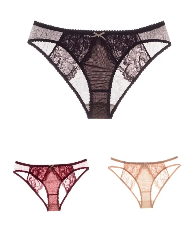 

2 Pairs 100% Mulberry Silk Underwear Women Briefs Thin Cool Low Waist Pants