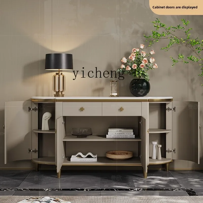 light luxury dining side cabinet storage storage cabinet post-modern restaurant high-end entrance shoe cabinet
