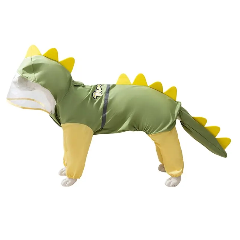 

【НОВАЯ РАСПРОДАЖА】летний плащ для домашних животных «все включено» с большими собаками и динозаврами, водонепроницаемая одежда с четырьмя ногами и хвостом, стерео