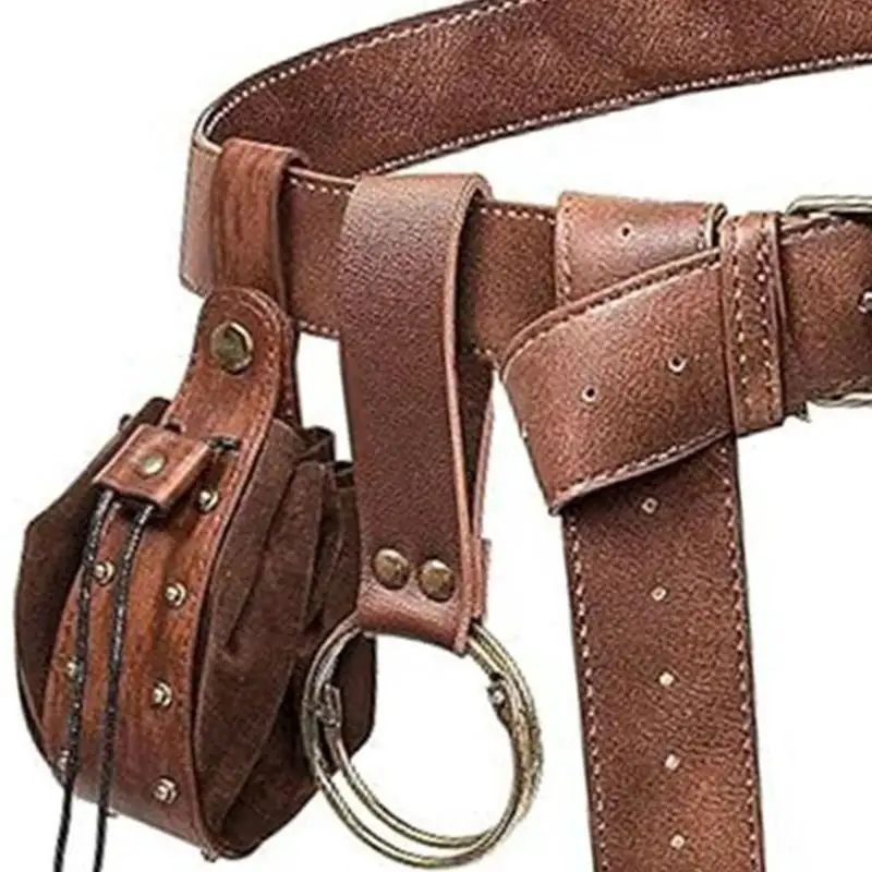 39BD Vintage 5Pcs Belt Bag Set For Smartphones Functional Waist