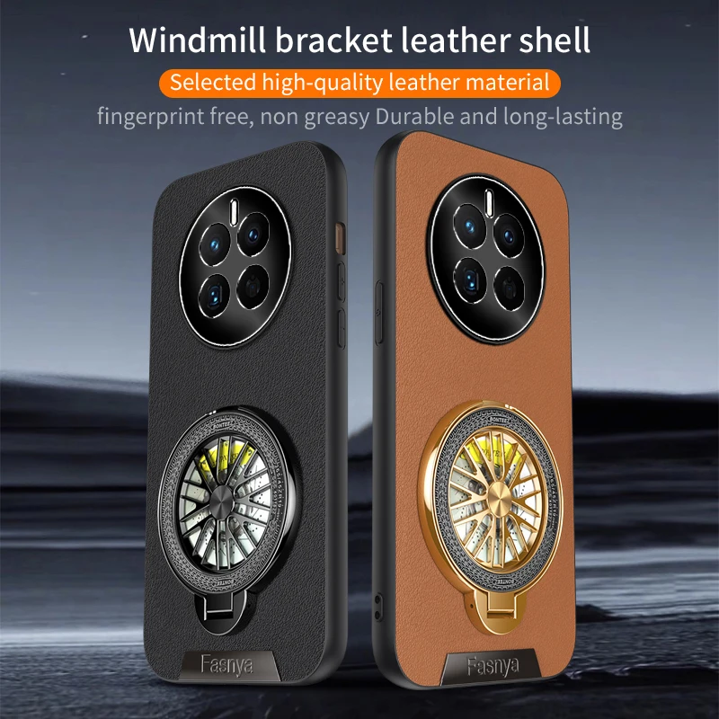 

Ring Holder Magnetic Back Cover Cases For Huawei Mate 30 40 50 60 70 Pro Anti-Drop Soft Bumper Silicone Leather Phone Case