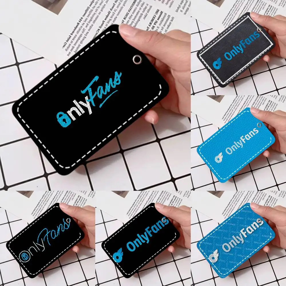 

Adult O-OnlyFans Card Holde Applicable To Credit Cards Bus Card Soft Leather Rectangular Keychain Protective Cover