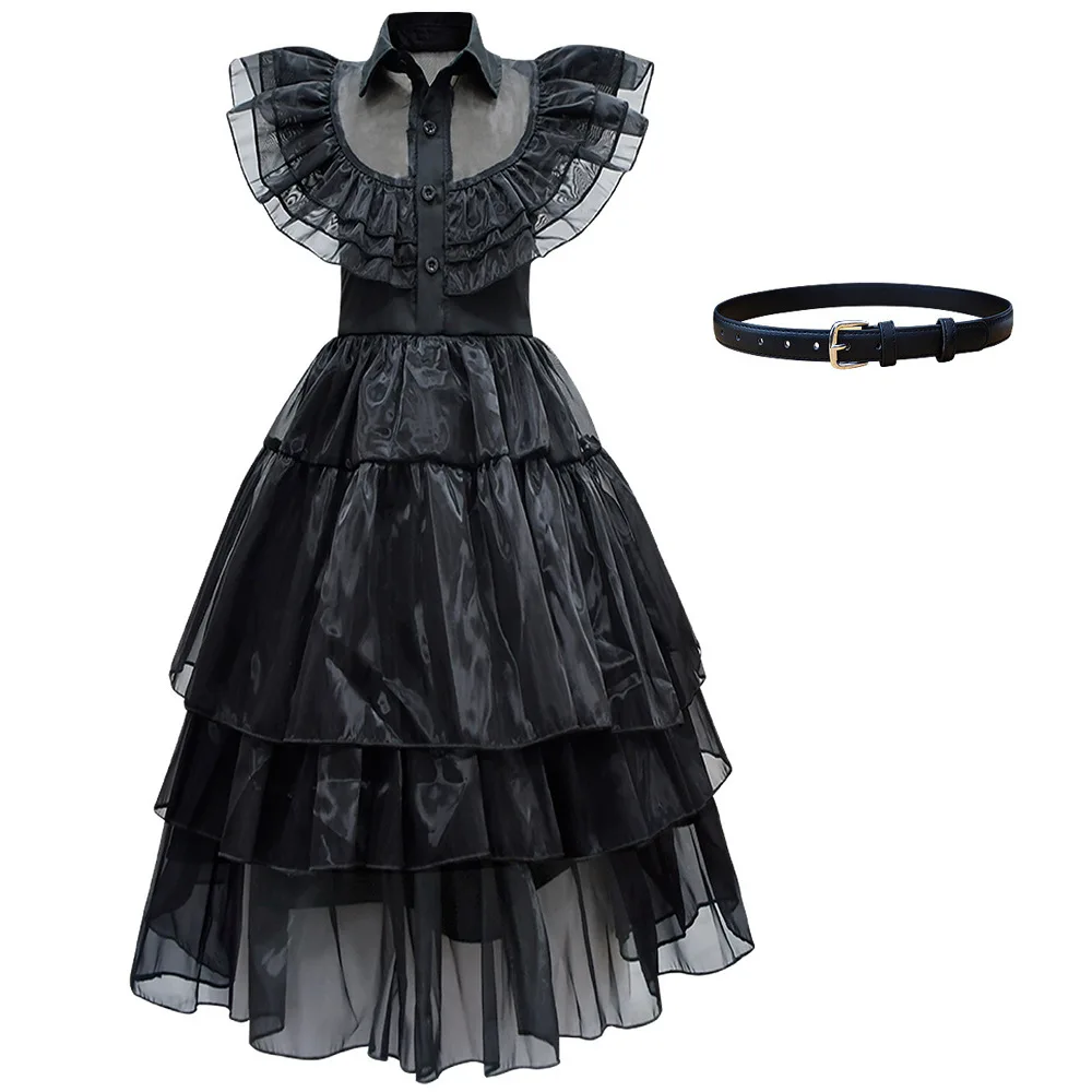 أزياء Bla Wednesday Adams Fly Cosplay Dr loween ملابس نسائية تقليدية لمرحلة الأداء بدلة Qing Dynas
