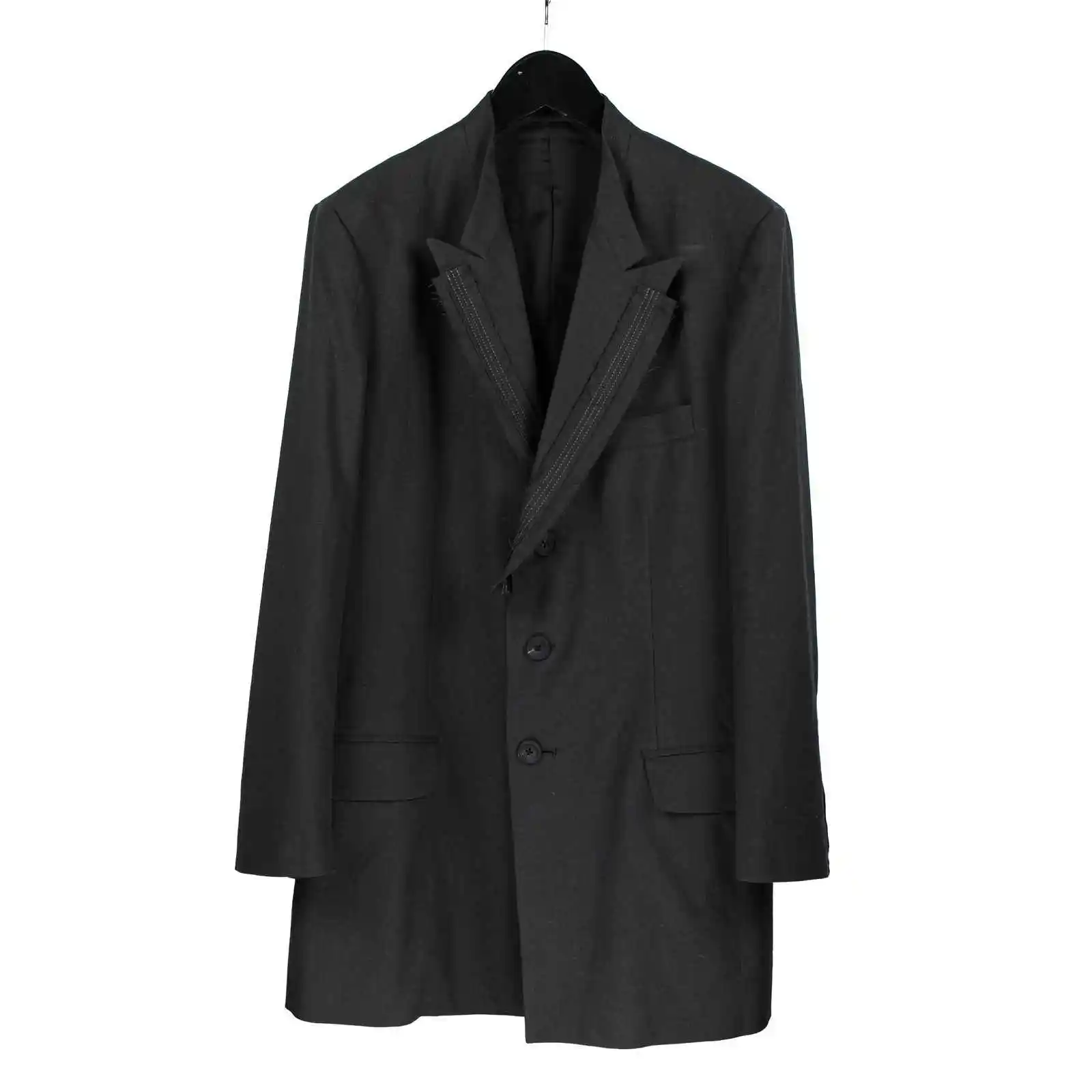 

Мужской пиджак TOP-YAMAMOTO Весна и осень Новый модный, облегающий и стильный повседневный корейский стиль sm