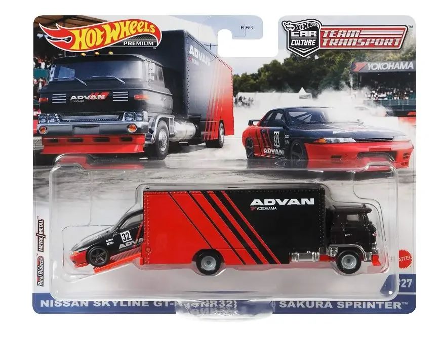 Original Hot Wheels Car Culture Premium Diecast 1/64 Models Team Transport Advan Metal Vehicle Collector Toys for Boys Truck Bus