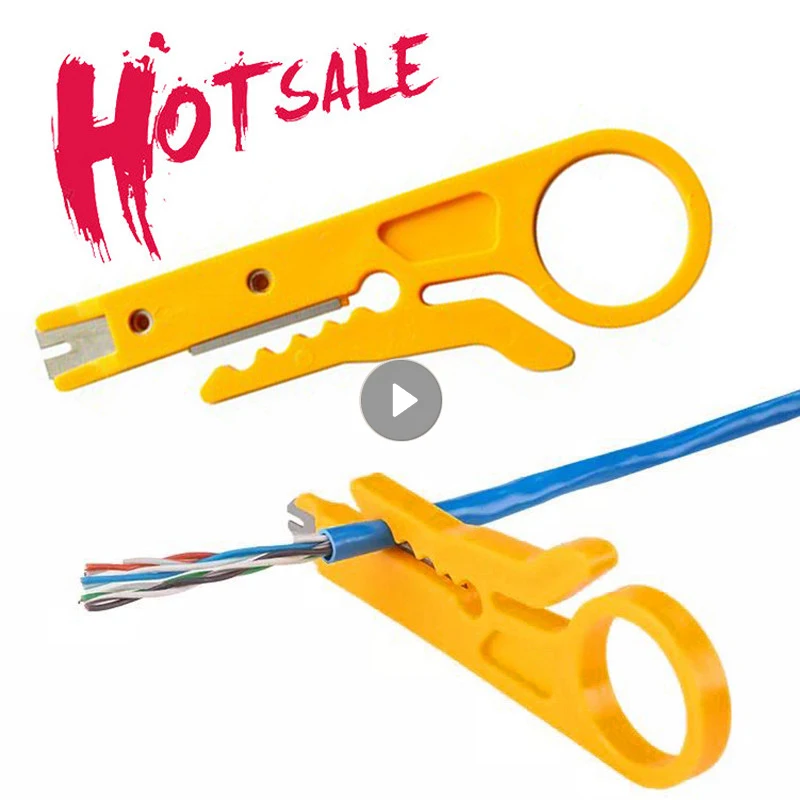 Wire Stripper Crimper Pliers Mini Portable Cable Stripping Wire Cutter Crimping Decrustation Pliers Electrician Repair Hand Tool