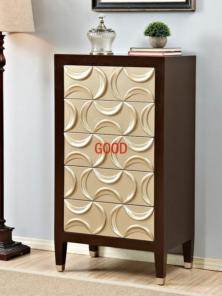 신고전주의 미국 거실 가슴 단단한 나무 입체 조각