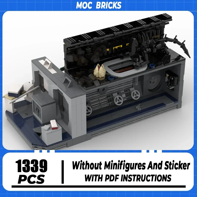 

Moc Building Blocks Space Alien Quarantine Facility Model Technology Brick DIY Assembly Toy Children Holiday Gifts