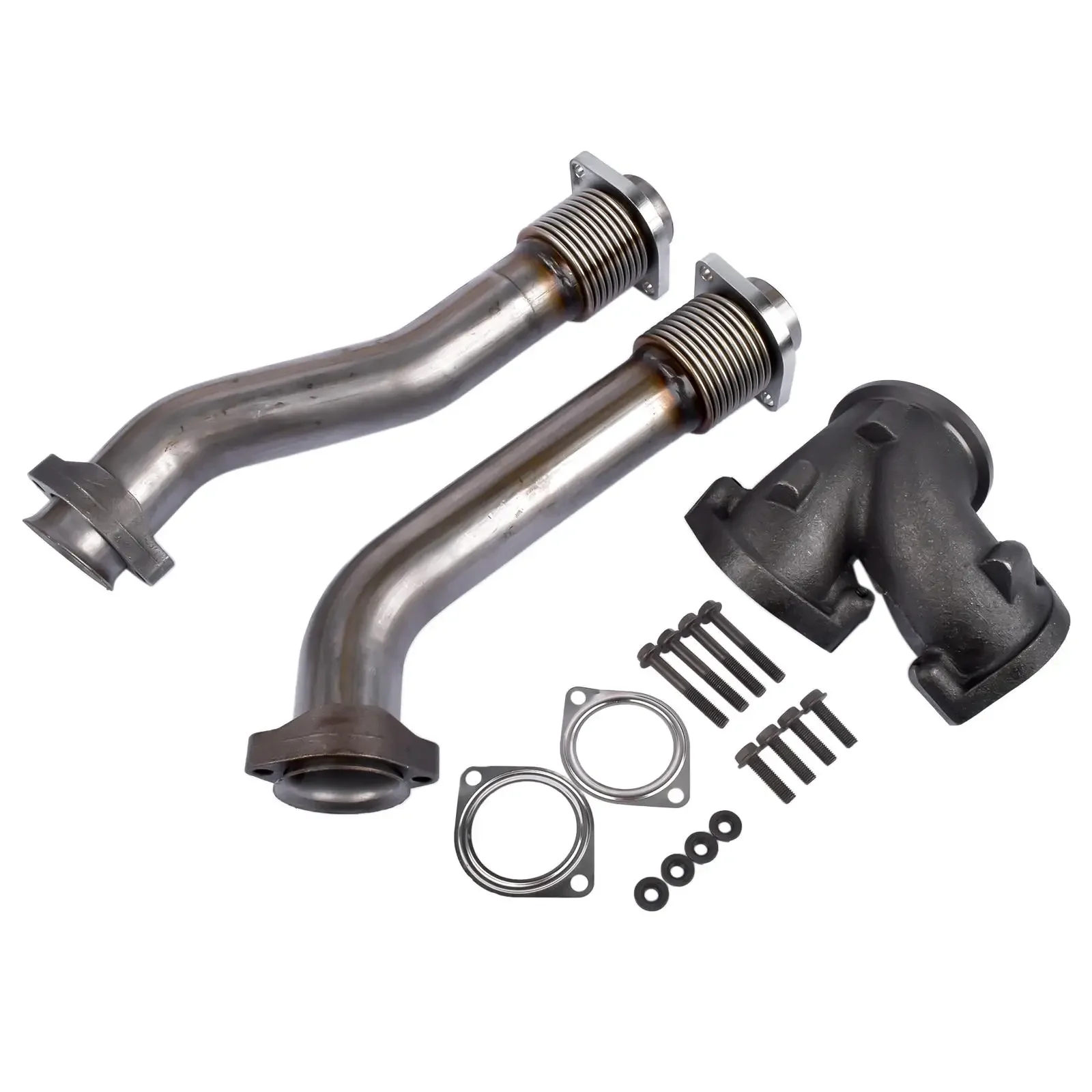 AP03 Bellowed Up Pipe Upgrade Kit for 1999-2003 Ford F250 F350 F450 F550 Super Duty