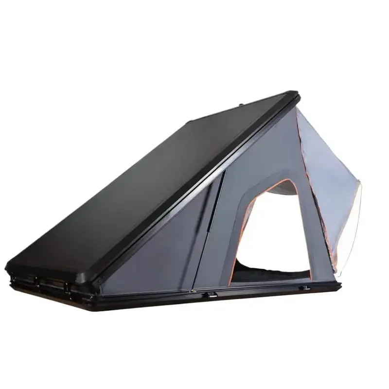 Tente triangulaire en alliage d'aluminium pour toit de voiture, double conduite autonome, camping extérieur, coque dure