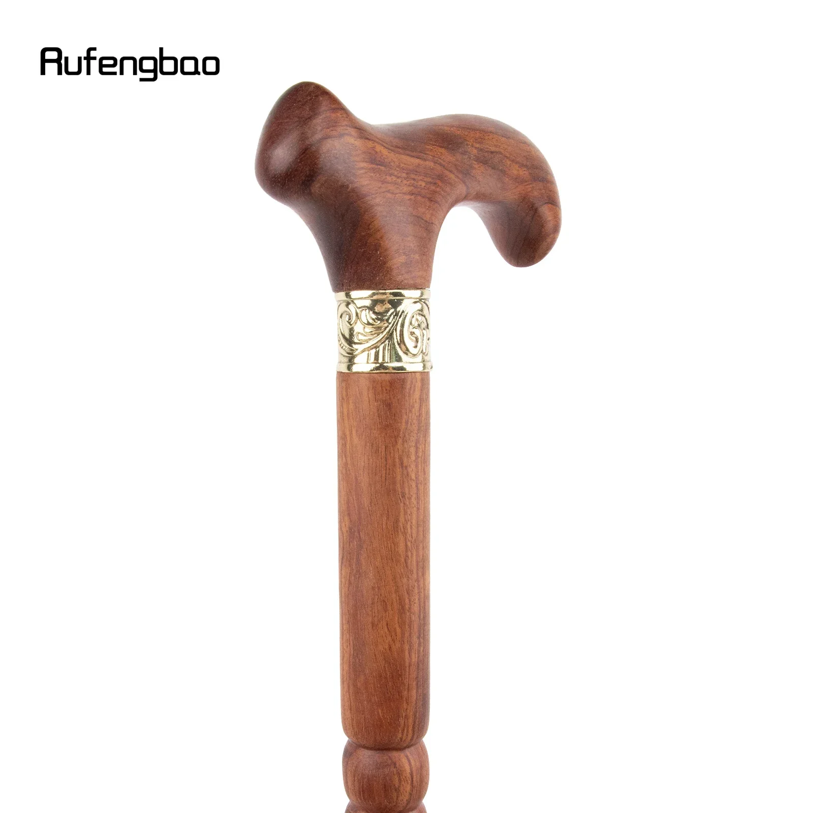 Bastone da passeggio alla moda con giunto singolo in legno giallo Bastone decorativo Cospaly Bastone per mazza di Halloween Crosier 92 cm